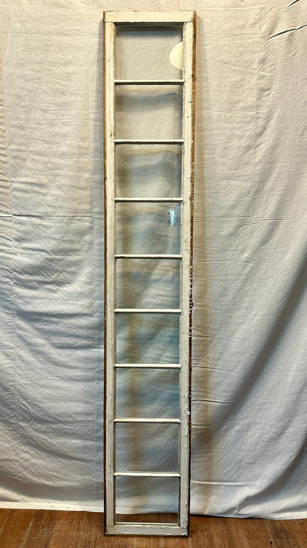 8-Ft Long / 9-Pane Transom Window w/ Wavy Glass GA20435