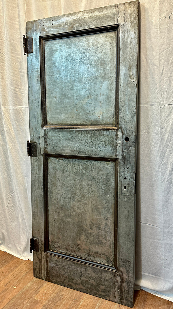 2-Panel Galvanized Steel Door w/ Original Hardware GA20566