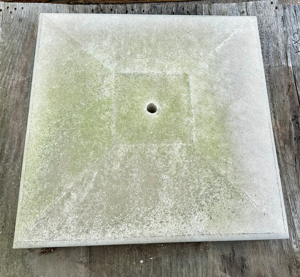 Pair of Concrete Column Tops w/ Middle Hole GA20487