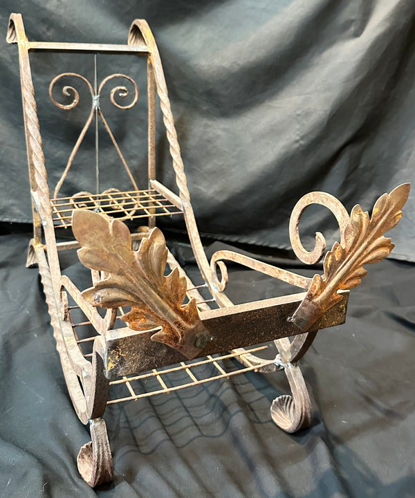 Custom Wrought Iron Decorative Holiday Sleigh GA20453