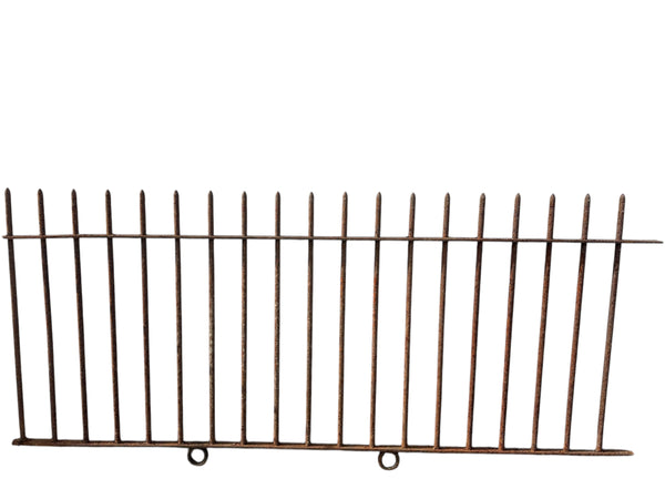 22 Ft of Antique Wrought Iron Picket Fencing GA21006