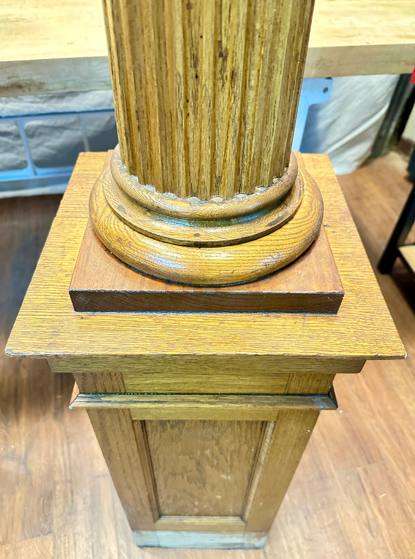 Fluted Oak Corinthian Column Pair GA20448
