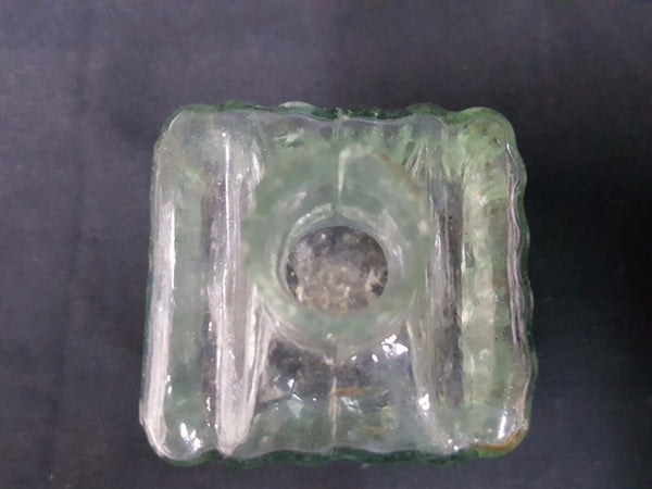 Civil War Era Hand Blown Glass Inkwell