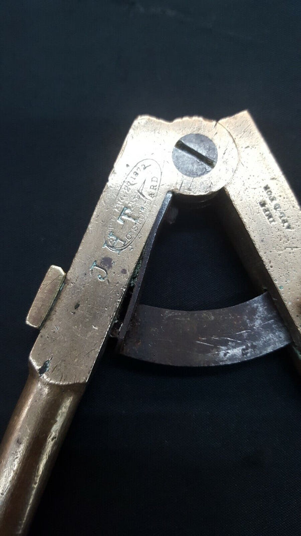 1872 O. Stoddard Brass & Metal Caliper Divider
