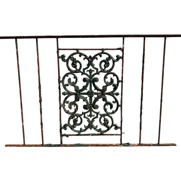 160 feet of Wrought Iron Fence Panels w/ Ornate Cast Iron GA21139