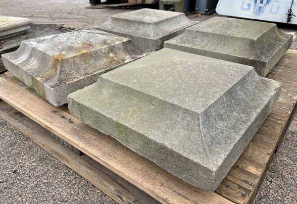 2 Pairs of Concrete Column Tops G20486