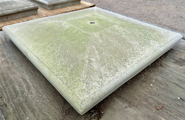 Pair of Concrete Column Tops w/ Middle Hole GA20487