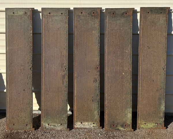 Set of 5 50" Long Cast Iron Stair Treads GA20613