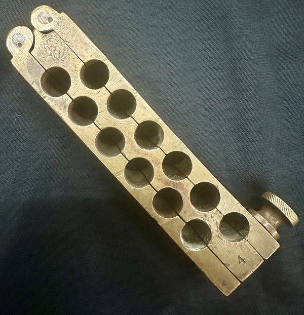 Rare Civil War Era Brass Medical Suppository Maker Mold GA20543