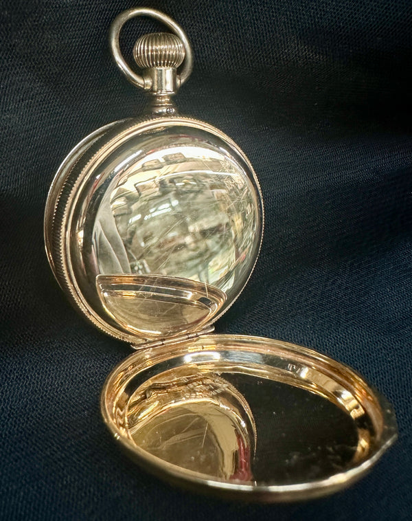 1893 2" Longine 14K Gold Pocket Watch - Size 6, 15 Jewels GA20544