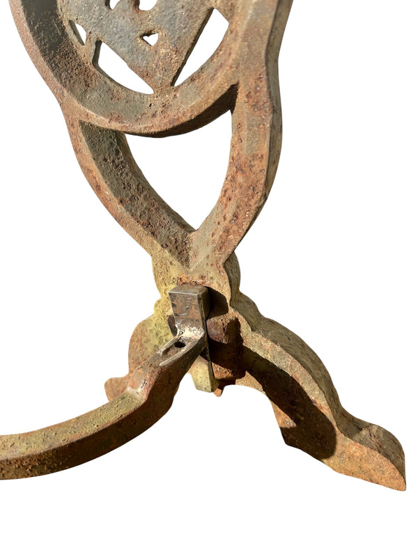 RARE Pair of Restored Masonic Cast Iron Andiron GA20591