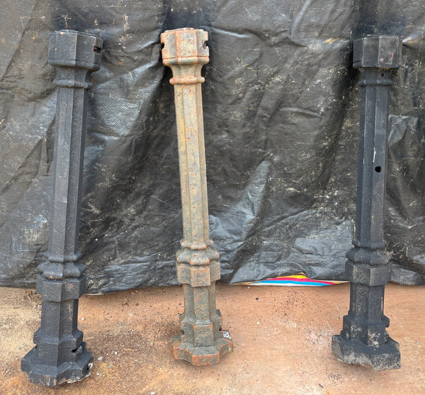 Set of 5 Cast Iron Newel Posts GA21567