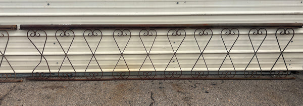 24 Feet of Iron Fence Panels GA21385