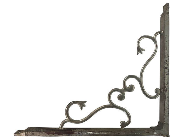 Pair of Nickel Plated Brass Railing Brackets GA20800