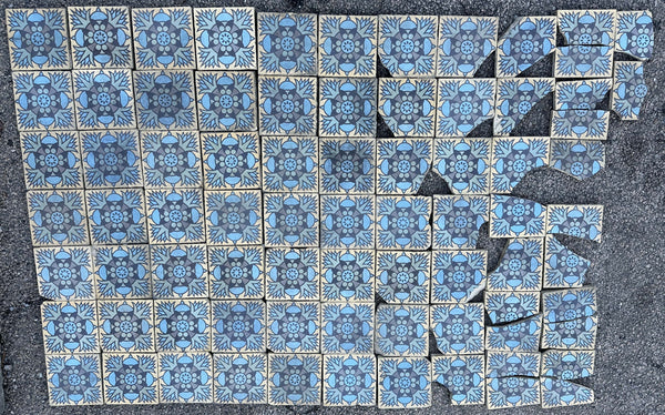 Early 20th Century Encaustic Tile Set by Boch Freres Maubeuge GA20507