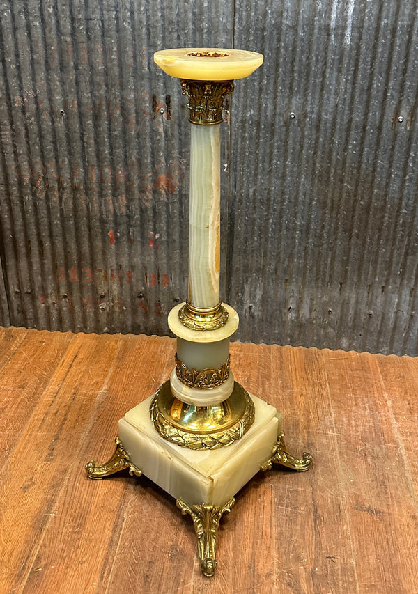 Alabaster Table Base w/ Ionic Capital (No Top) GA20288