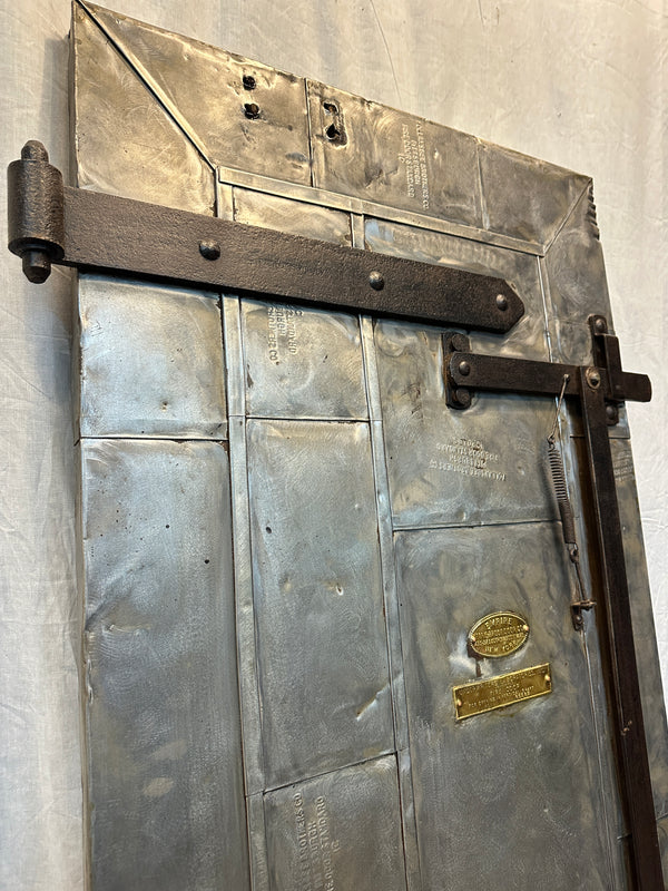 1910 Empire Steel-Clad Patchwork Fire Door GA20556