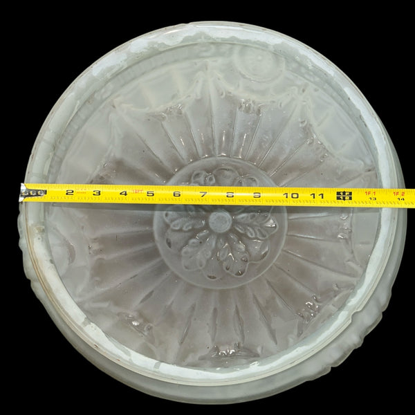 Vintage Frosted Glass Ceiling Light Shade w/ 14" Fitter GA20785