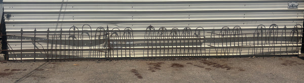 48 Feet of Wrought Iron Fence Panels GA21273