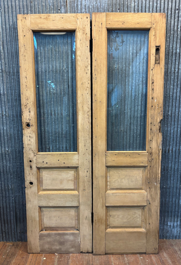 Pair of Doors with Beveled Glass GA21436