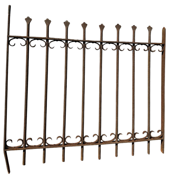 Antique Wrought Iron Garden Gate - 39.75" W x 33.5" T - GA20979