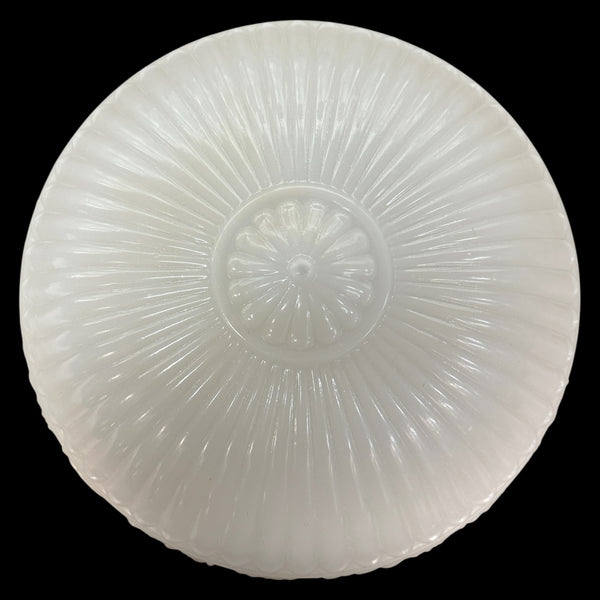 Vintage Milk Glass Flush Mount Light Shade w/ 14" Fitter GA20783