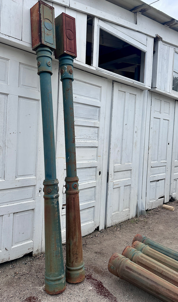Vintage Cast Iron Pillars from Georgetown, DC - 8 Available - GA21054