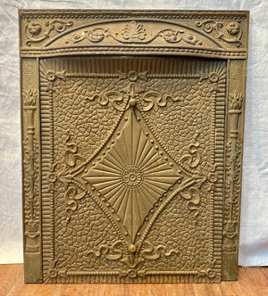 Antique Cast Iron Fireplace Surround & Summer Cover Set GA20547