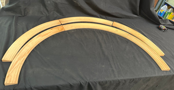 NOS Heart Pine Arched Transom Window Trim - 6 Available GA20458