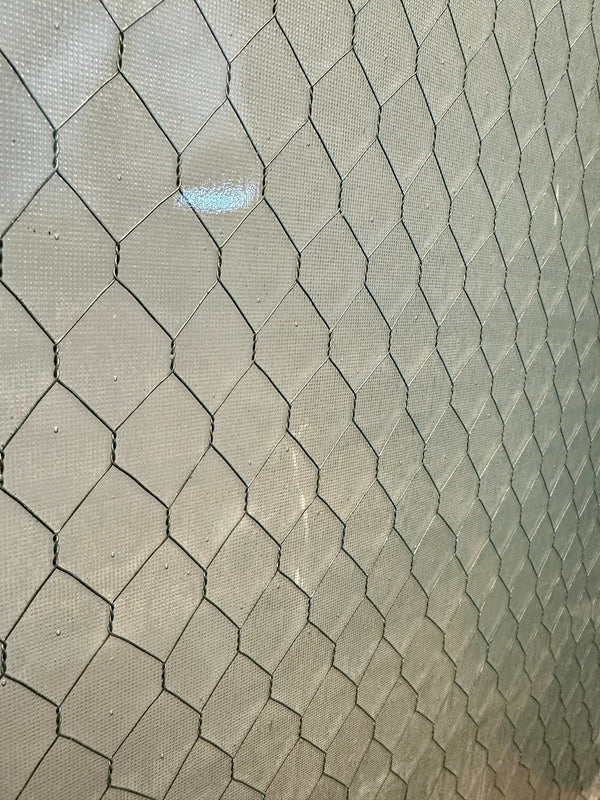 1-Pane Steel Door w/ Chicken Wire Glass & Push Bar GA20551