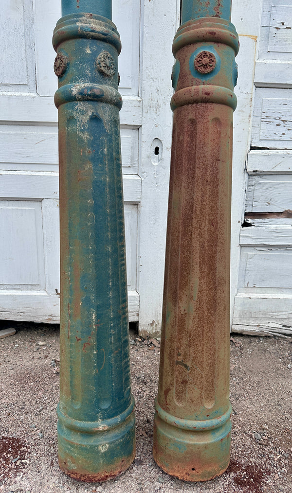 Vintage Cast Iron Pillars from Georgetown, DC - 8 Available - GA21054