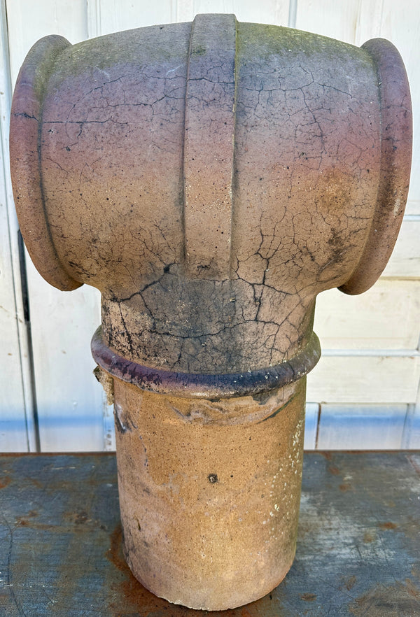 Terracotta Double Pipe Chimney Pot GA20474