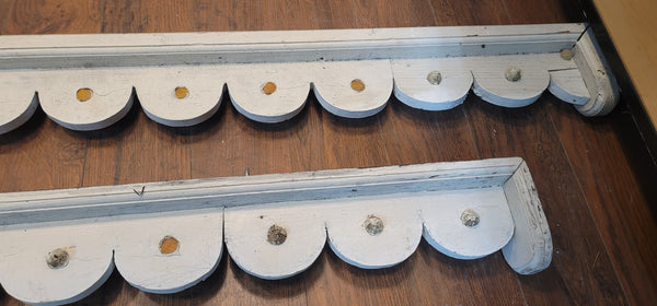 Vintage 3 Piece Wooden Gingerbread Trim Pediments GS00898