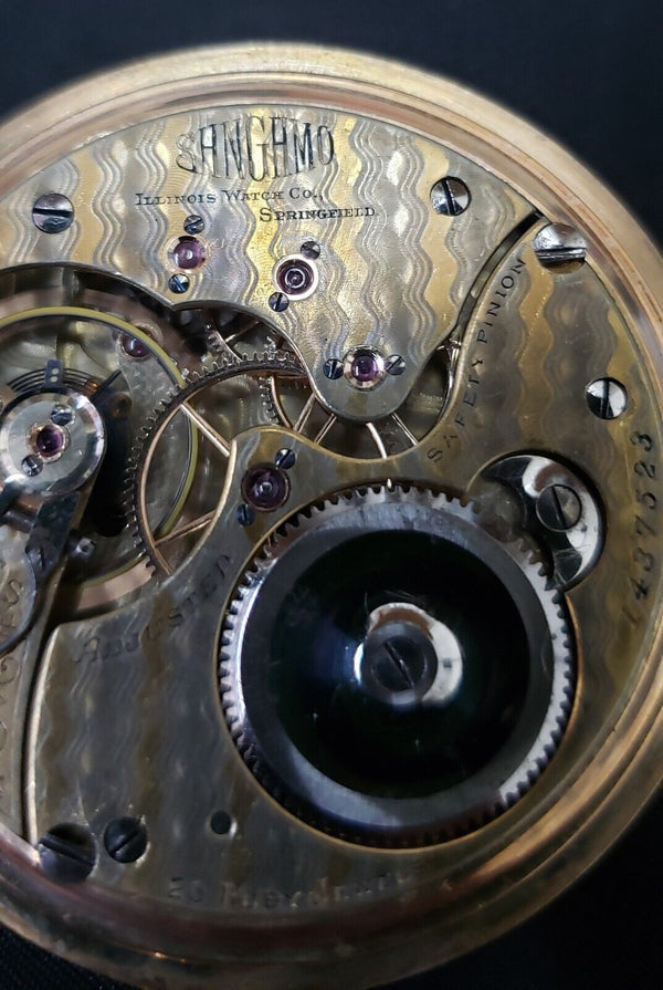 1898 Illinois Sangamo 23 Ruby Jewel Pocket Watch