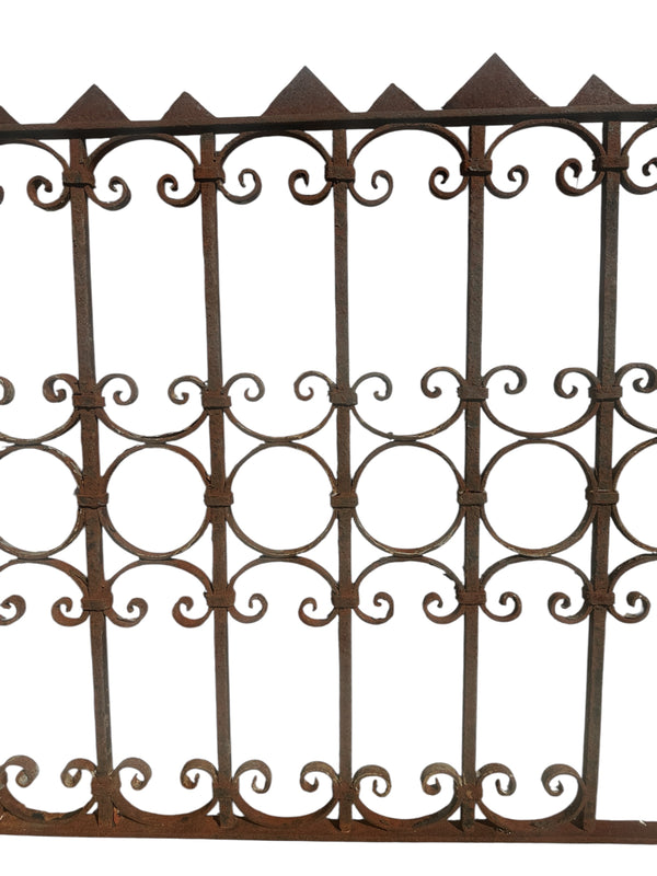 18+ Ft of Antique Wrought Iron Garden Gate Fencing GA20845