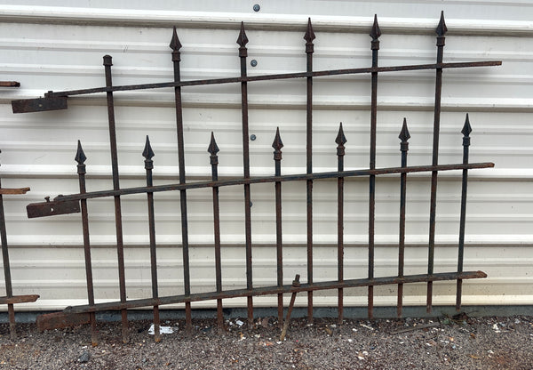 9.5 Feet of Wrought Iron Picket Fencing GA21280