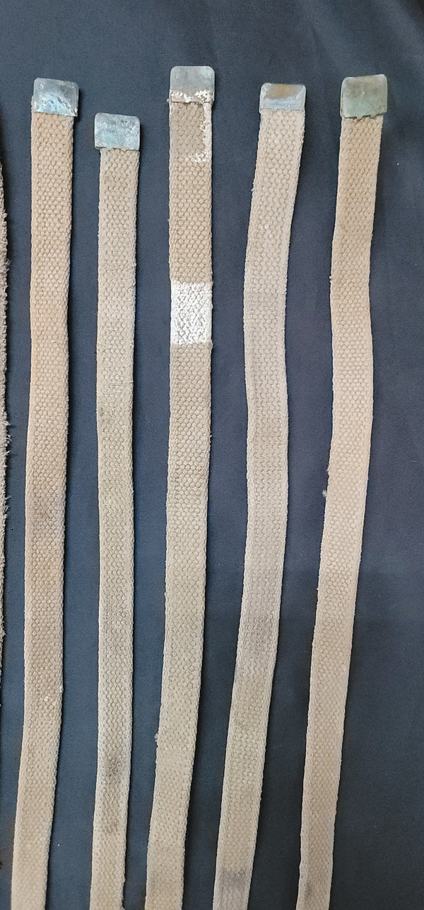 Set Of 10 WWII M1941 Bed Roll Equipment Straps GS01085