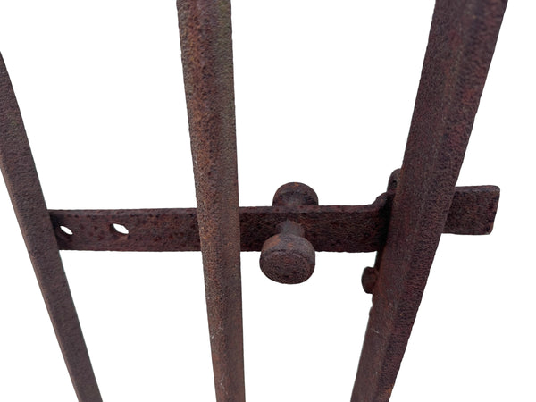 Antique Wrought Iron Entrance Gate w/ Latch - 43" W x 68" T - GA21044