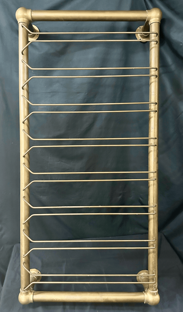 Vintage Brass Overhead Bar Glass Rack GA20596