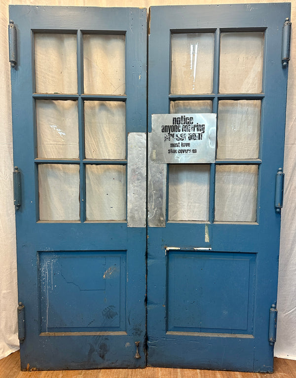 Wood & Steel Double Door Pair - Salvaged from Schuylkill Printing Plant GA20561