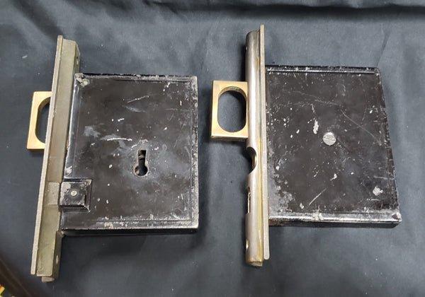 1800's Pocket Door Lock Set 4 1/2" T x 4" W GS00869