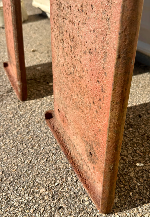 Pair of 9 Ft Long Cast Iron Stair Treads GA20836