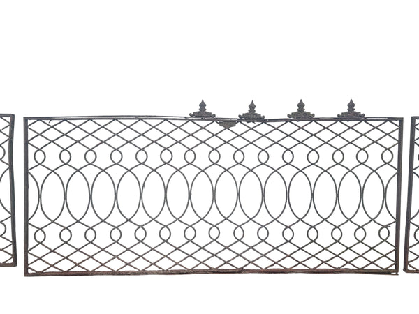 45 Ft of Antique Wrought Iron Fencing GA21062
