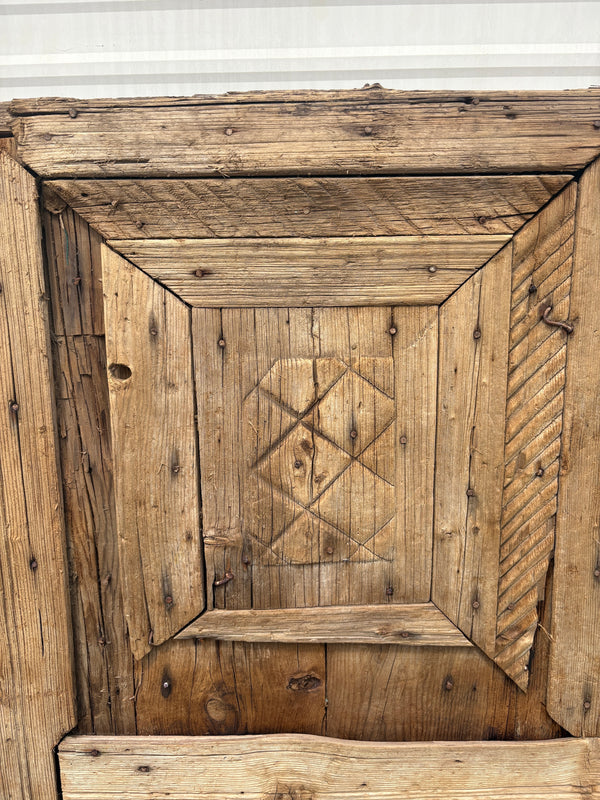 Portion of Ornate Middle Eastern Wooden Door GA21531