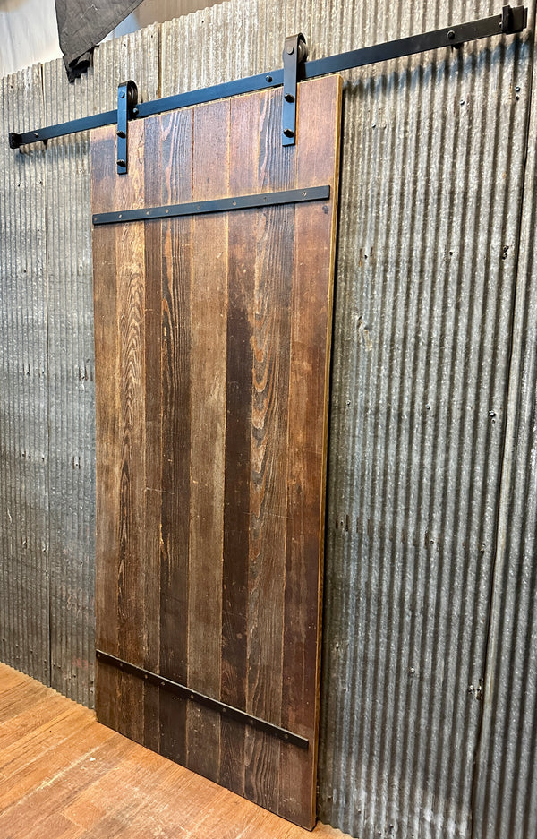 Antique Rolling Door - Made w/ 1850's Heart Pine Flooring GA20392