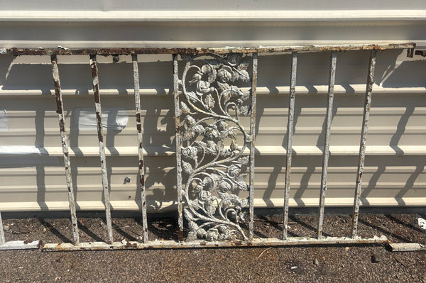 29 Feet of Wrought Iron Decorative Fence Panels GA21258