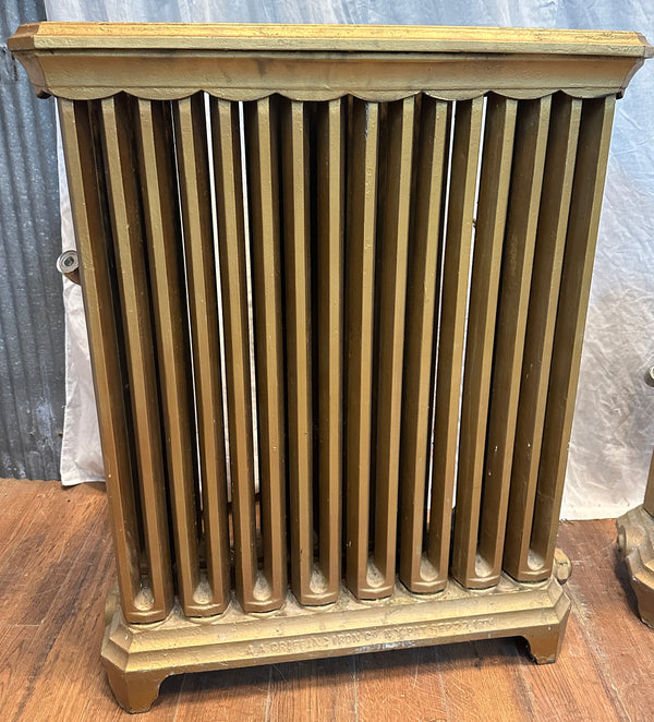A.A. Griffing Iron Co. Cast Iron Radiator Set - PAT. 1874 - GA20546