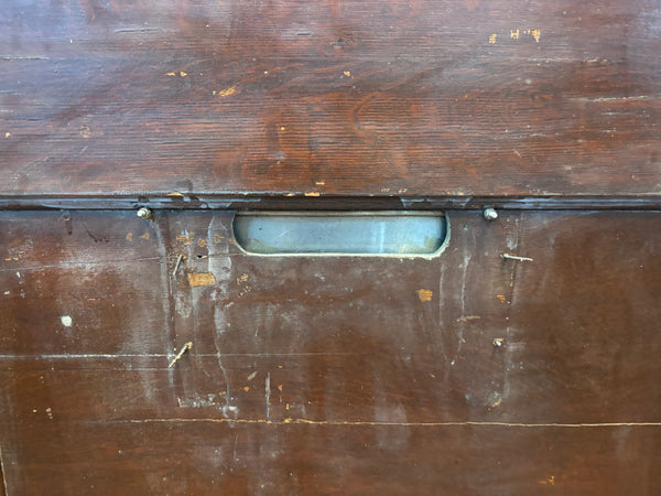 2-Panel Half Glass Wooden Door GA21482