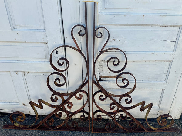 Pair of Hand-Wrought Steel Mezzanine Brackets GA20514