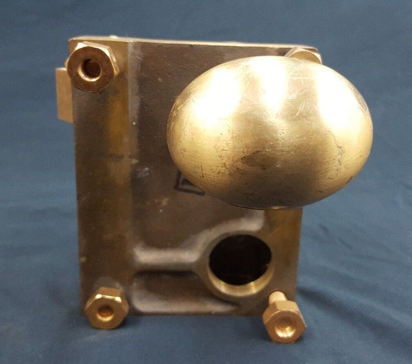 Brass Ship Rim Lock with Oval Knob